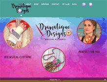 Tablet Screenshot of dramatiquedesigns.com